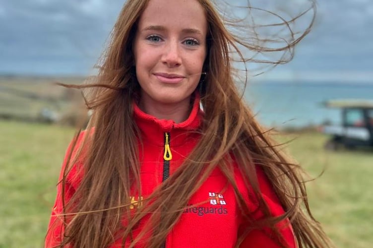 RNLI beach lifeguard Alice Davies (17) 