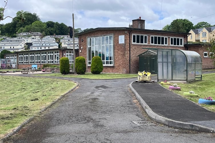 Ysgol Llansteffan in Carmarthenshire. The primary school - which now has only eight pupils - is under the real threat of closure