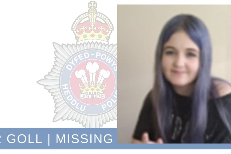 Dyfed-Powyd Police are appealing for help in locating 14-year-old Ebony, reported missing from Haverfordwest.