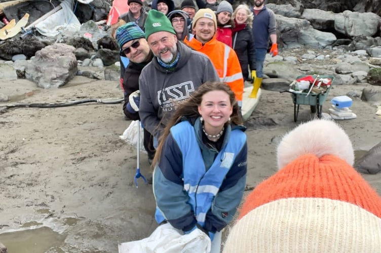 The wreckage saw volunteers race into action to ensure that wreckage was cleaned up promptly