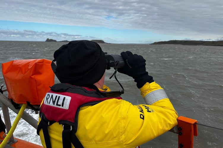 The Haydn Miller was launched at 9.30am on Friday, March 6 after being tasked to assist in a multi-agency search off Rhossili, 16 miles east of Tenby.