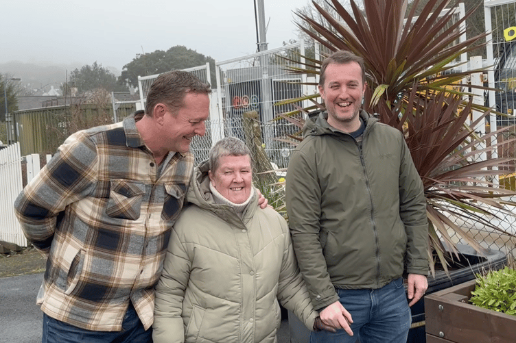 Roger, Pam and Chris Brown