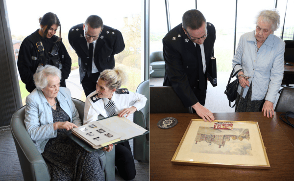 Jeans visit to HQ via Police escort was all thanks to Temporary Chief Superintendent Jolene Mann, who added: “This International Women’s Day reminds us that when we give, we gain. 