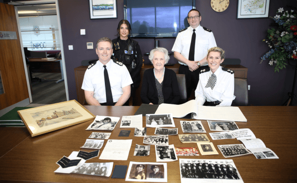 Jean Evans Carmarthenshire’s first Female Police Sergeant has been reflecting on her days in service during her commemorative visit to the Dyfed Powys Police’s HQ in Carmarthen