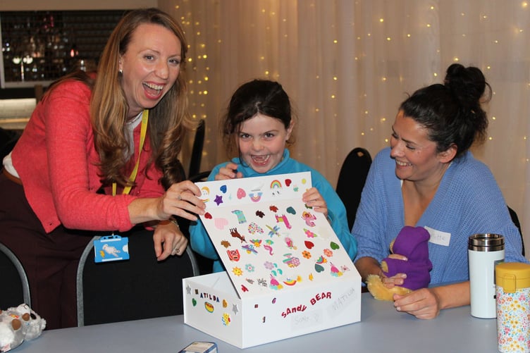 Sandy Bear Bereavement Practitioner Jenna Swenson at a group session
