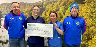New Hedges Saundersfoot Utd raises £1,000 for Withybush