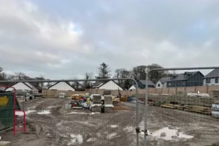 The housing development at Whitlow in Saundersfoot.