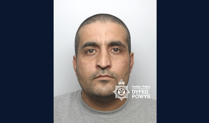 Thirty-three-year-old Talha Ahmadzai, of Haverfordwest, was jailed on Monday, March 16 at Swansea Crown Court
