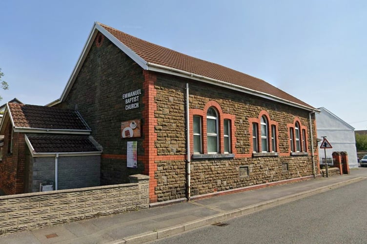Emmanuel Baptist Church, New Dock Road, Llanelli (Google Maps and free for use) 
