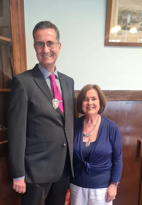 Cllr Jonathan Grimes has been voted in as Mayor Elect for Pembroke for the ensuing year, with his wife, Deborah who is also a Town Councillor becoming his Mayoress.