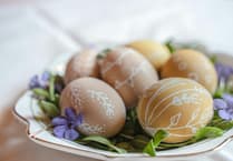 Summerhill WI members enjoy decorating goose eggs