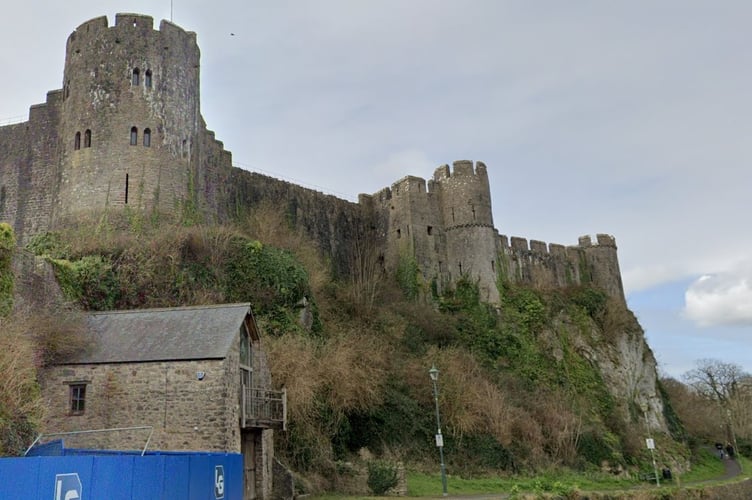 The boat shed below Pembroke castle. Picture: Google Street View.