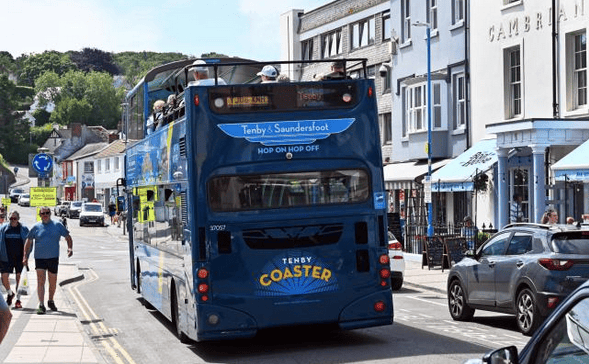 The open topped ‘Tenby Coaster’ doube decker that runs between Tenby and Saundersfoot will also be returning for the Easter weekend. 