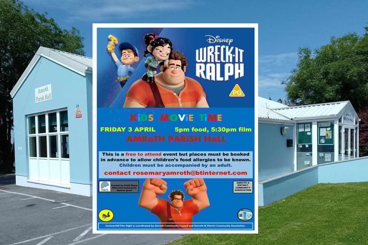 Kids’ Movie Time at Amroth Parish Hall