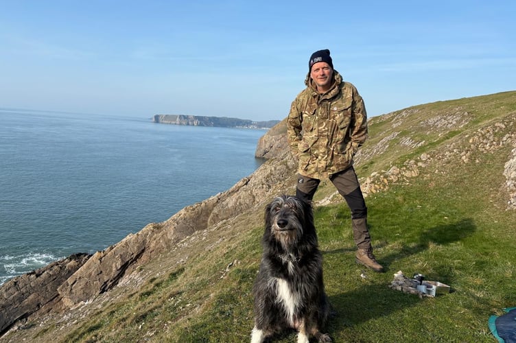 Penally’s Simon Shorten recently completed a voluntary overnight 'Great Tommy Sleep Out’ on Giltar Point 