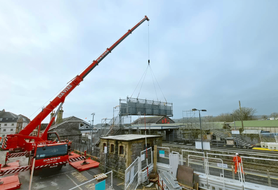 Milestone in Tenby's £8.3m station upgrade