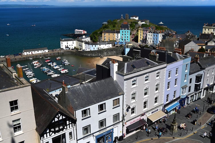 Tenby view from above