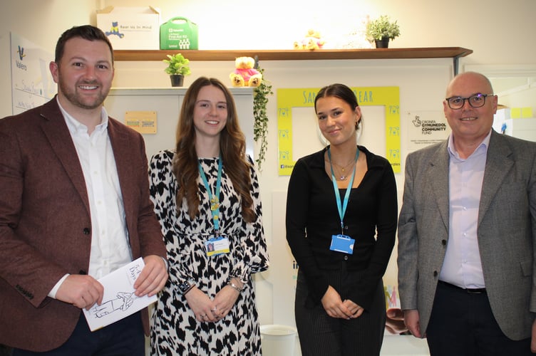 Senedd Member Paul Davies and Carmarthen West and South Pembrokeshire Senedd Member Samuel Kurtz visited the new base in Narberth
