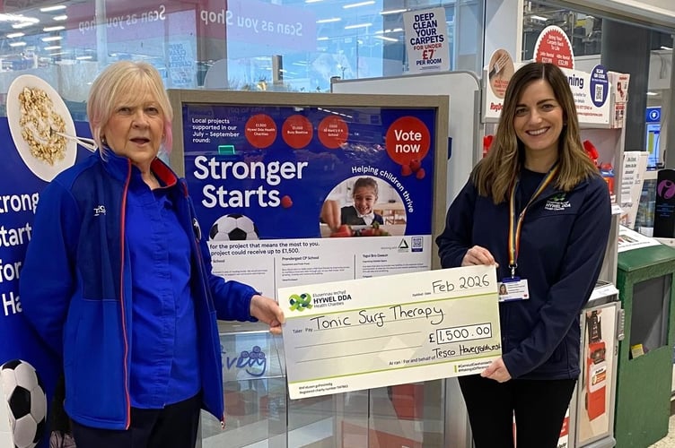 Corinda Pengilly, Tesco Charity Champion and Katie Hancock, Fundraising Officer.