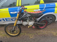 Police seize off-road bike being driven in a reckless manner