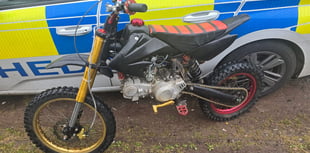 Police seize off-road bike being driven in a reckless manner