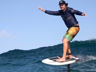 Hydrofoil world ranking rise for Tenby's Mogsy
