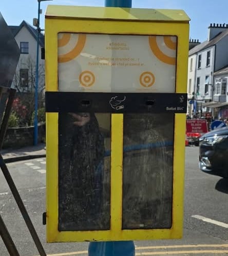 volunteers emptied the ‘Butt Bin’ outside the Hean Inn and counted them! 