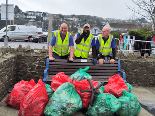 71.9 kilos of litter removed from Saundersfoot