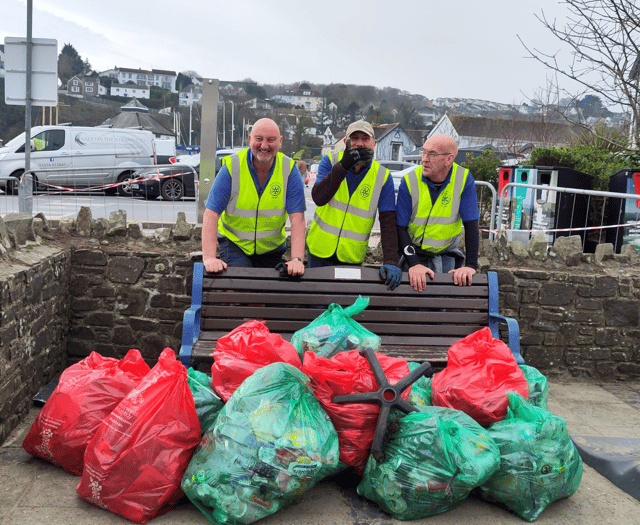 71.9 kilos of litter removed from Saundersfoot