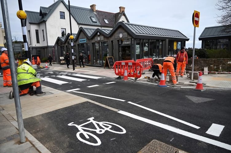 The works as part of the programme for the Cambrian Terrace section of the Active Travel scheme commenced in January, with completion expected by March 30. Saundersfoot