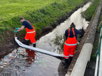 NRW investigates oil pollution in Pembroke stream