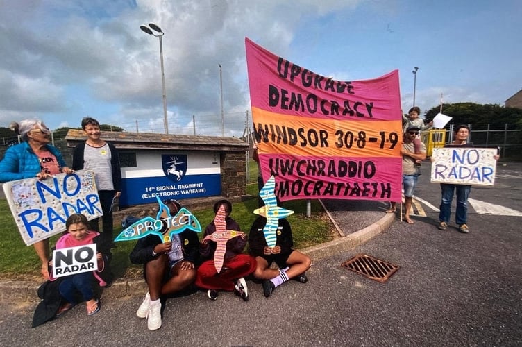radar Pembrokeshire protest