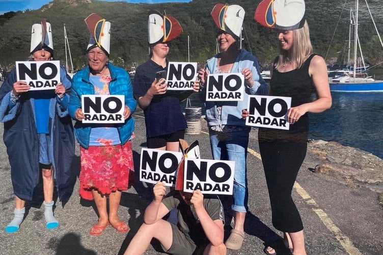 Protests against the proposed Deep Space Advanced Radar Concept (DARC) plans have taken place at Brawdy Barracks, County Hall Haverfordwest, and a camp was also held near the proposed site.