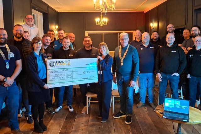 Milford Haven Round Table donates to Paul Sartori
