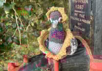 Spot Penally's vibrant Easter yarn bombs