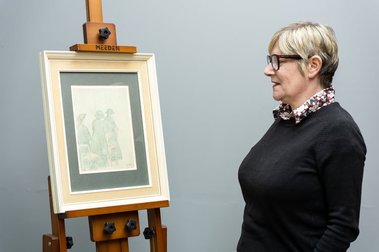 Among the highlights is Three Women in Church (estimate £15,000–£20,000) Gwen John