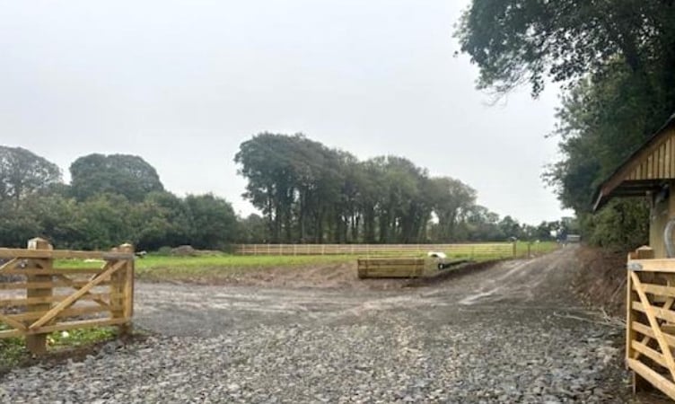 The application for a multi-purpose shed and stables at Greenwells, Cosheston Bridge, Cosheston was refused. Picture: Hayston Developments & Planning Ltd application.