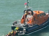 St Davids RNLI's Easter Monday launch to drifting kayak