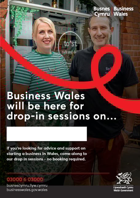 Business Wales Drop-in poster