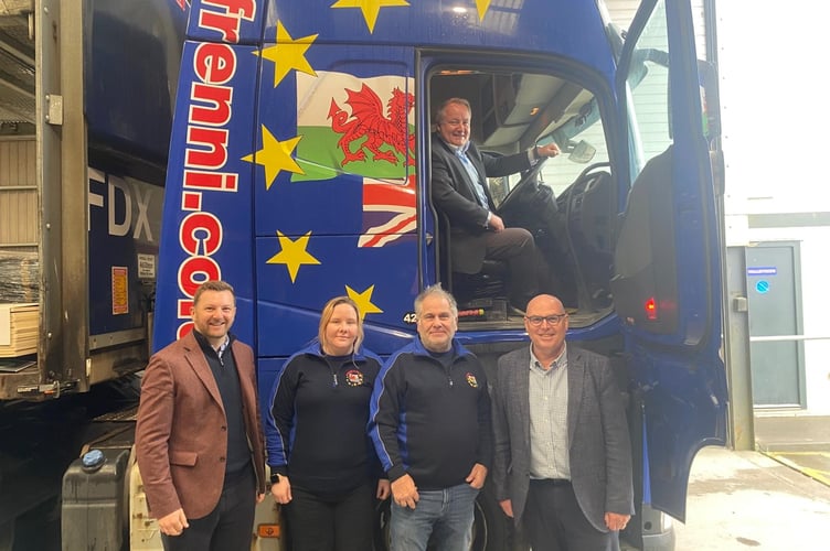 Conservative Candidates for Ceredigion Penfro, Paul Davies and Samuel Kurtz, joined by Welsh Conservative Leader Darren Millar, met with the team at Frenni to discuss the challenges facing the haulage industry, with road infrastructure investment, escalating business and fuel costs emerging as key concerns impacting on the sector.