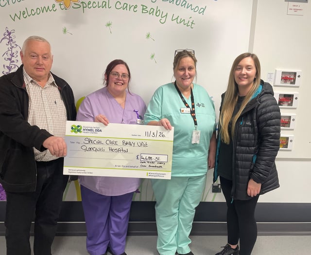 Tractor run raises £4,688 for Glangwili Hospital