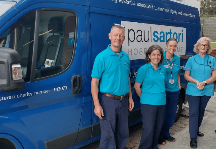 Pat Coombs, Clinical Coordinator and Equipment Facilitator at Paul Sartori Hospice at Home