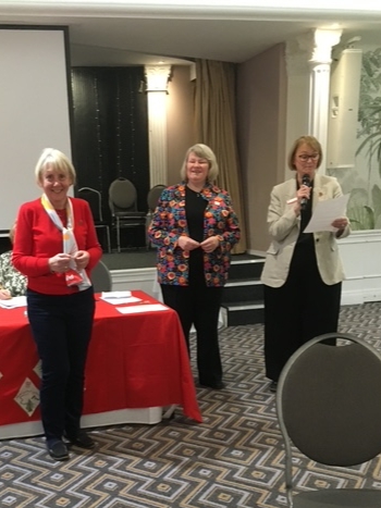 Lower Landsker Trefoil Guild: Barbara Pegg receiving her award