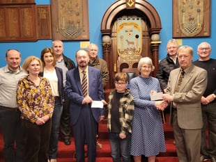 Narberth Lodge donates £1,000 in memory