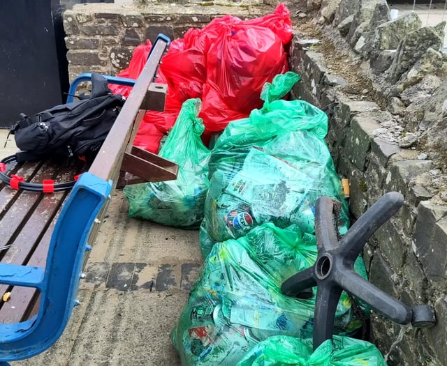 Littering surge in Saundersfoot slammed