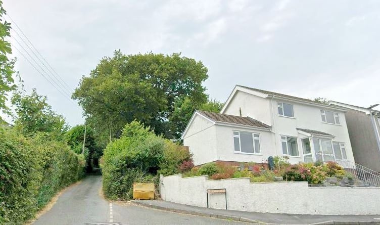 The junction of Penlan Road and (right) Parc-y-Delyn, Carmarthen, near where 20 new homes were planned (Google Maps and free for use)
