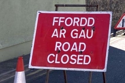 Road closure Tenby