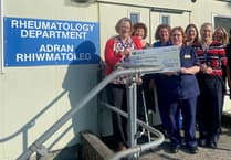 Tracy's daring firewalk raises £528 for Withybush Hospital