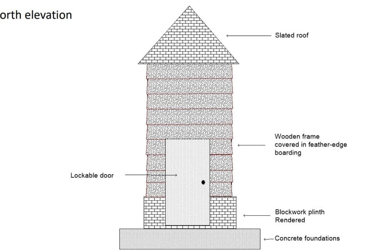 Plans for a special tower in rural Pembrokeshire to help protect a Welsh bat species in decline have been approved. Picture: Vincent Wildlife Trust application.