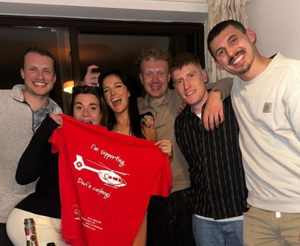 A group of friends are travelling from across the UK and Germany to compete in the Ibiza Marathon this weekend and raise funds for Wales Air Ambulance.